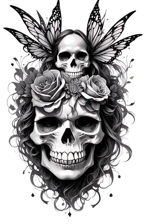 Skull And Fairies