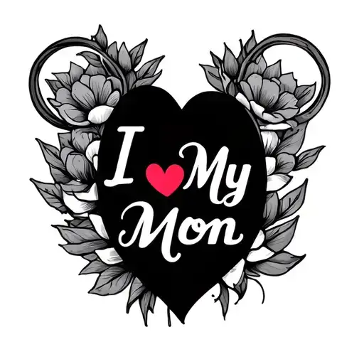 I Love My Mom Tattoo No Pictures Just Text