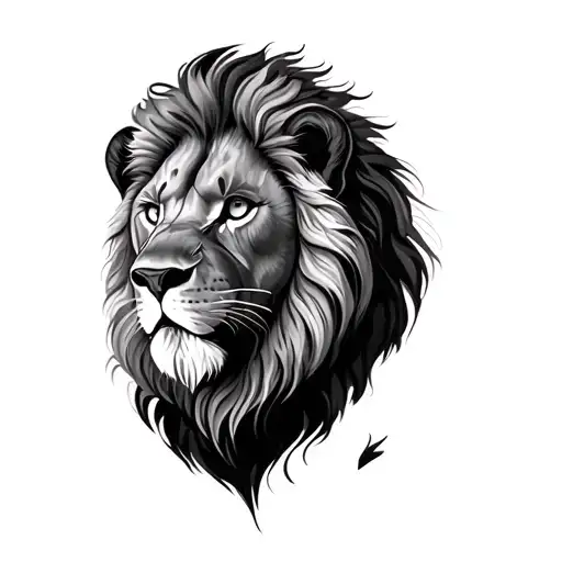 Realistic Tattoo Lion