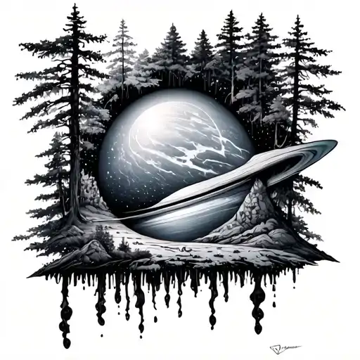 Tear In Space Nature Scene