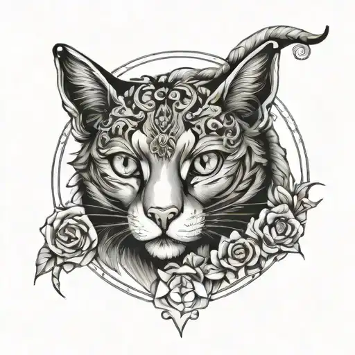 Cat And Aries Zodiac Sign