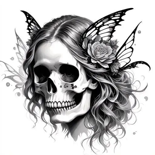 Fairy And Skull Face