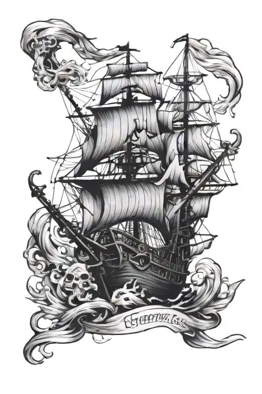 Pirate Theme Arm Sleeve