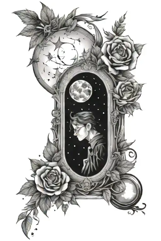 Astronomy Harry Potter Floral