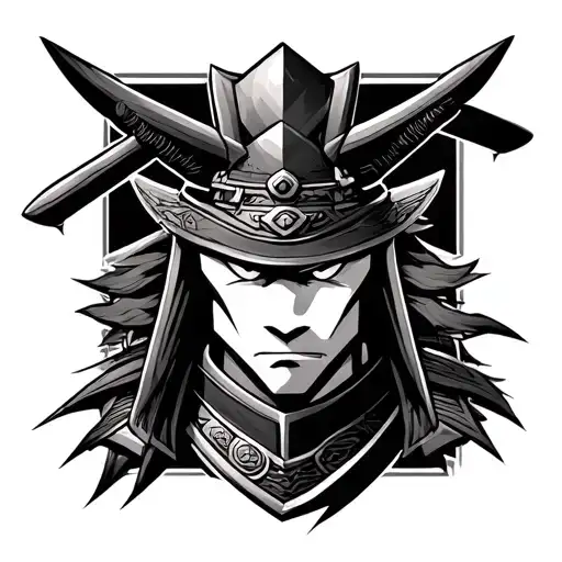 Pokemon Samurai Rectangular Portrait