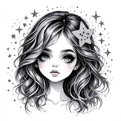 Stars Glitter Sparkle Girly