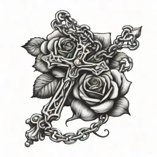 Rosary And Rose