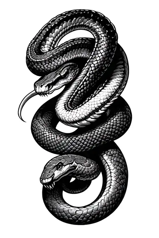 Egypt Snake Coiled Around Bicep