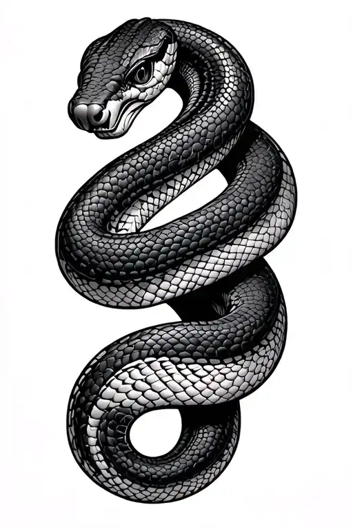 Egyptian Snake Wrapped