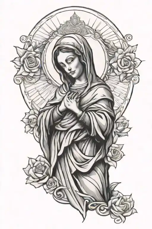 Virgin Mary Fore Arm