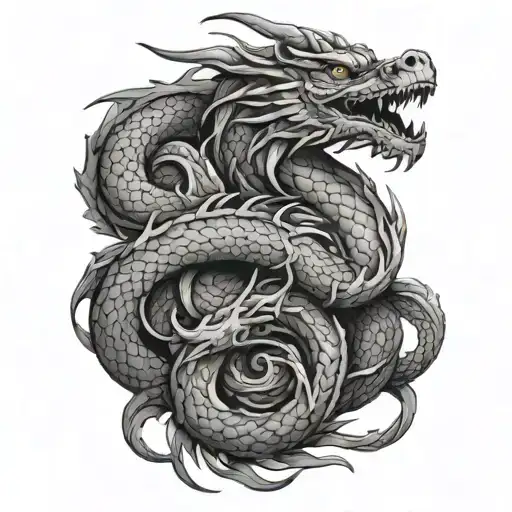 Intertwined Dragon