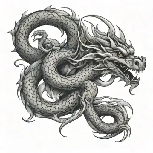 Intertwined Dragon