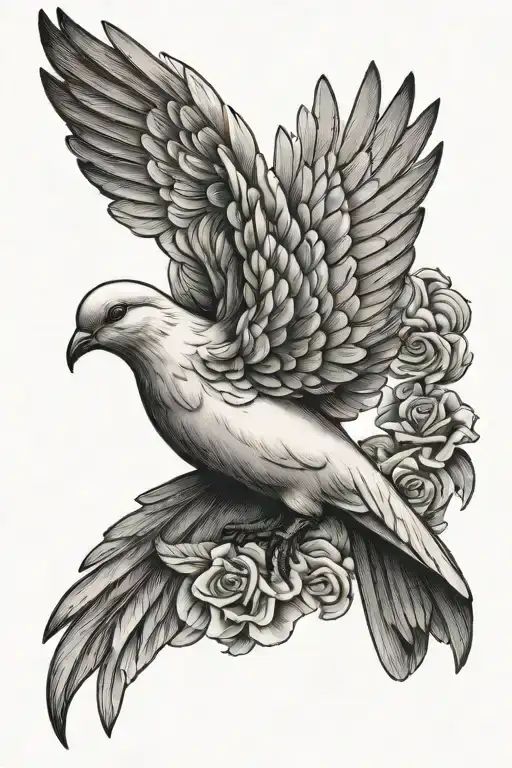 Religious Dove Turns