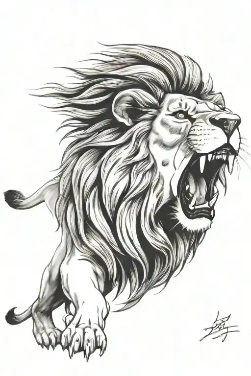 Lion Roaring