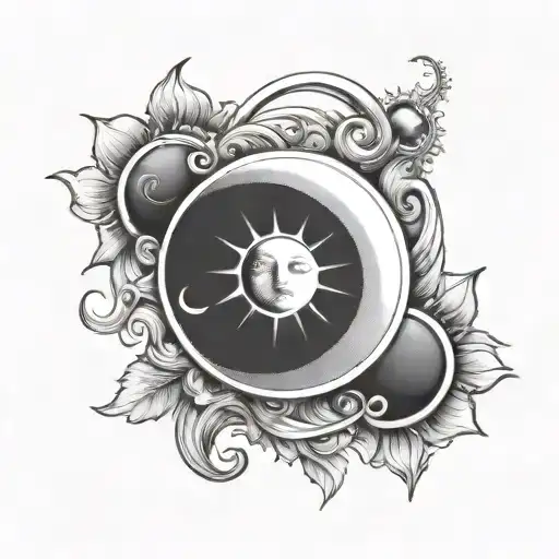 Sun And Moon Shining