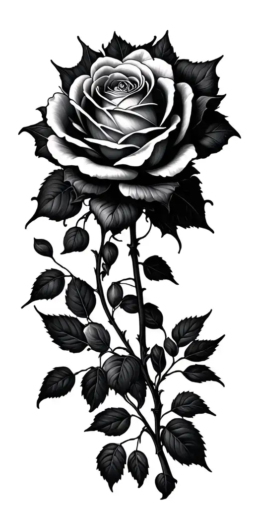 Winter Rose Surrounded