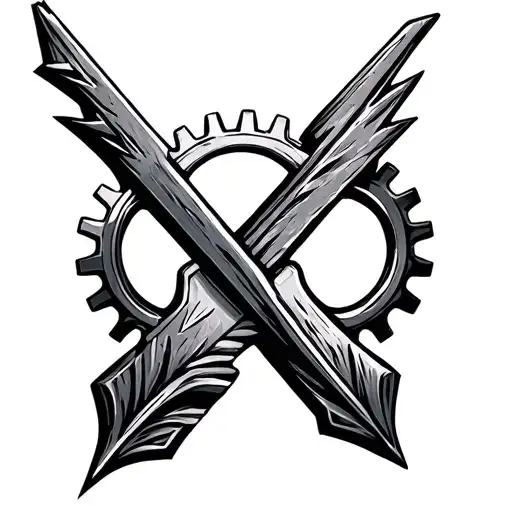 Arrow With Gears