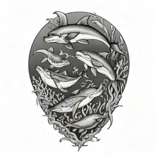 3 Sea Animals Playing