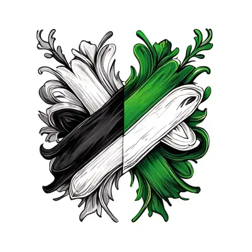 Half Irish Half English Design