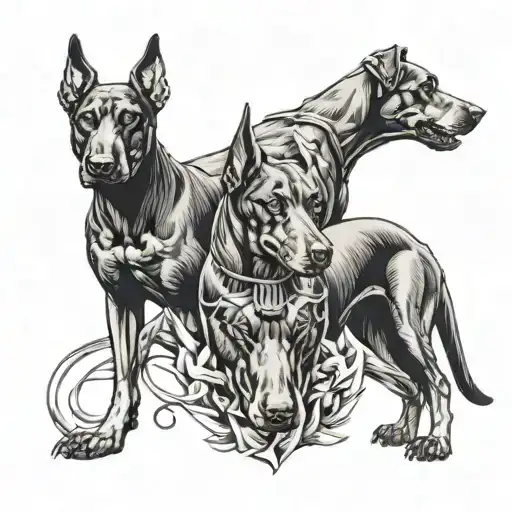 Cerberus Doberman Dog