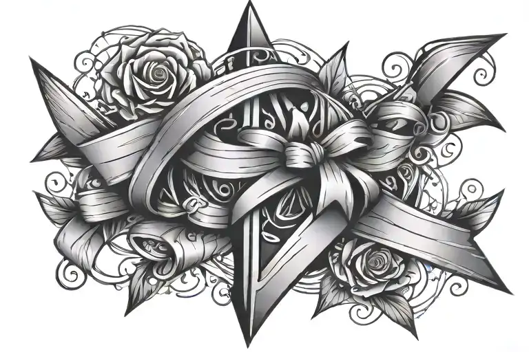 Arrow With Ribbon Wrapped