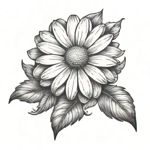 A Traditional Style Daisy Flower