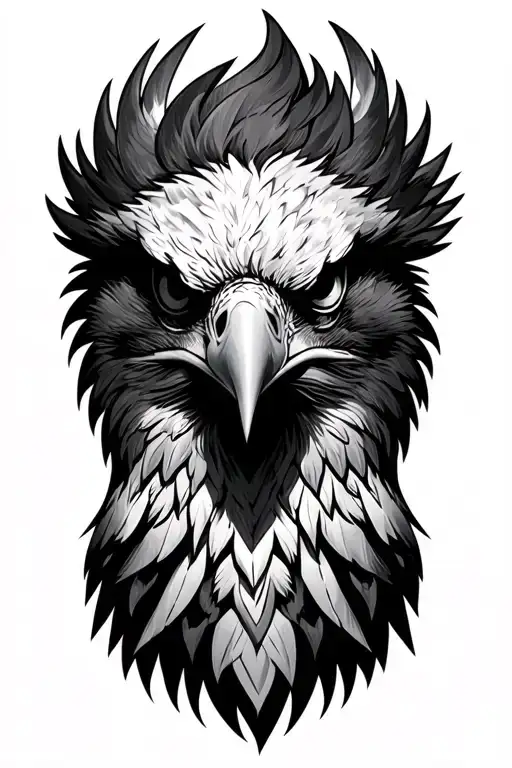 Eagle And Viking Head