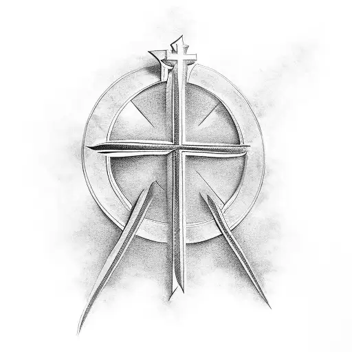 Christian Cross With Bible Verse And Fam