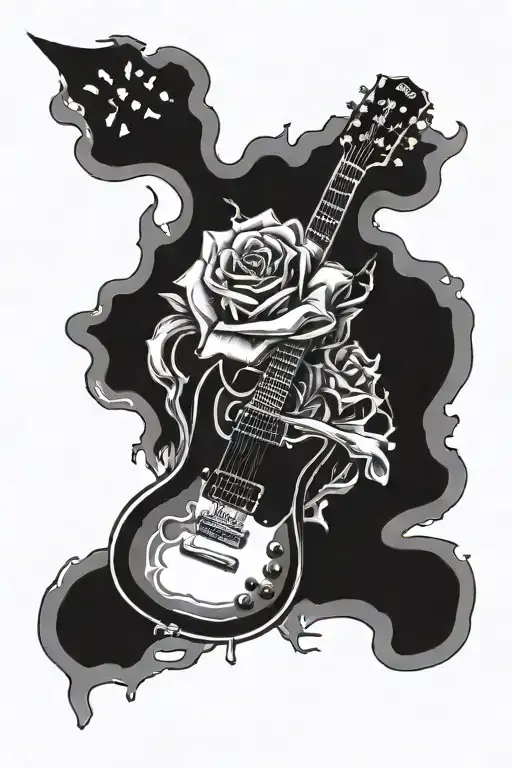 Guitar Bones Guns N Roses