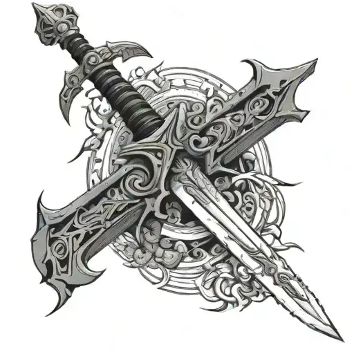 Final Fantasy 7 Sword Surrounded By Logestream