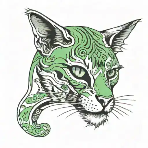 Dead Cat With Green