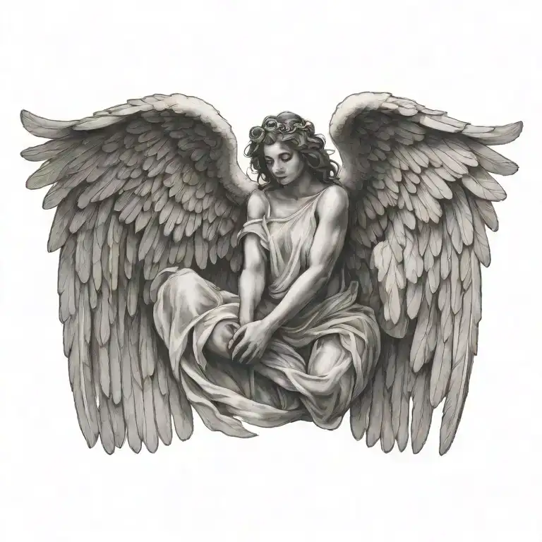 Flying Angel Holding Hands Reaching Towards Living A Fulfilling