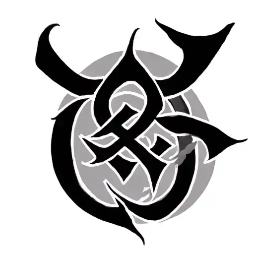 Japanese Symbol Intertwined