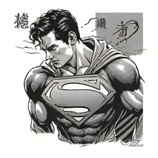 Man Of Steel In Chinese Writing Poetry