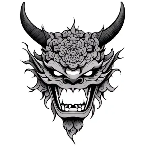 Japanese Demon Mask