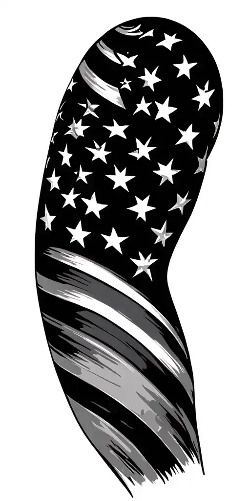 Usa Patriotic Left Sleeve
