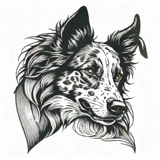 Marvel Loki With A Head Of A Border Collie Outline