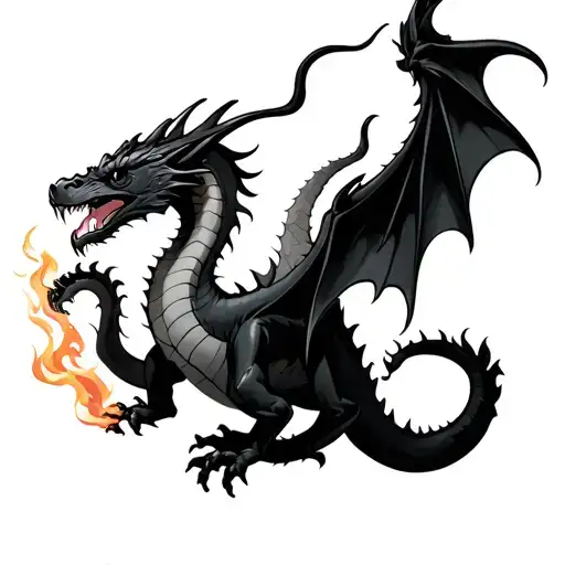 3 Dragon Breathing Fire