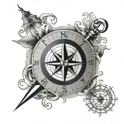 Compass And Sea