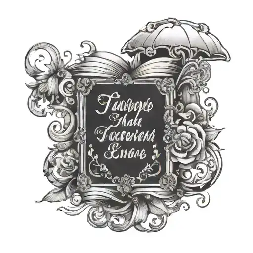 Text Written In Page Book Frame