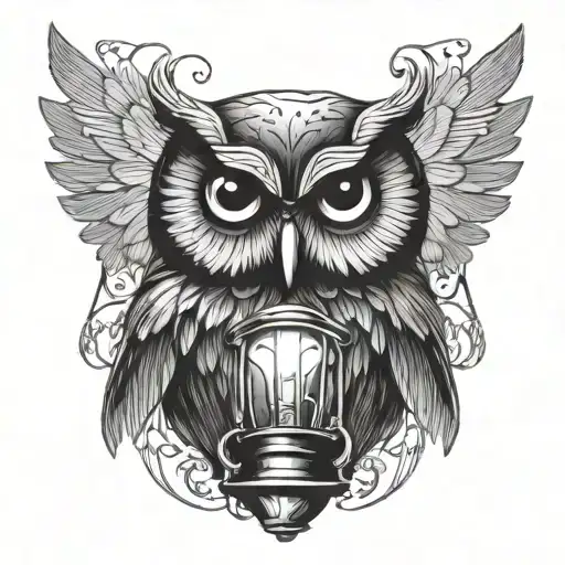Owl With Lamp