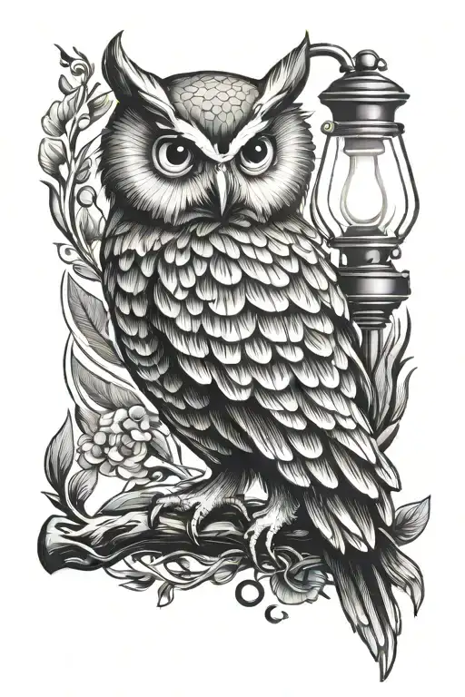 Owl With A Lamp Health Energy