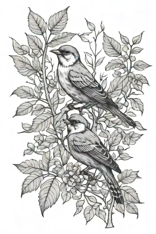 Leaves Birds And Nature