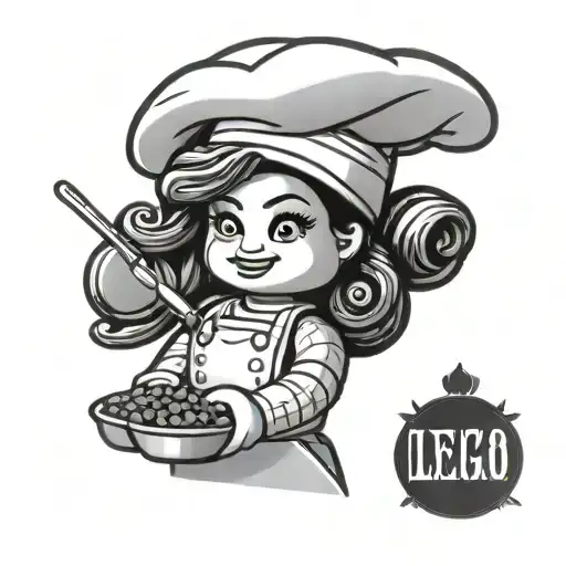 Lego Lady Chef