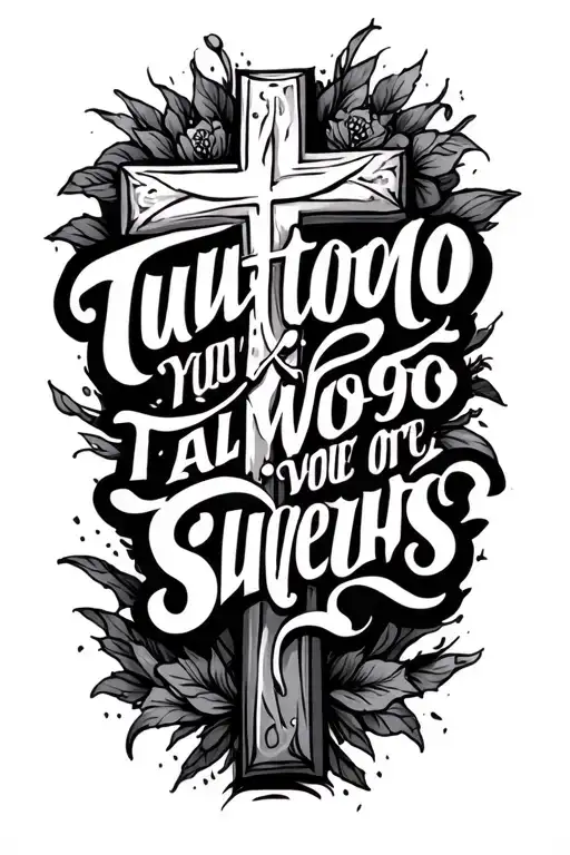 Bible Verse With A Cross