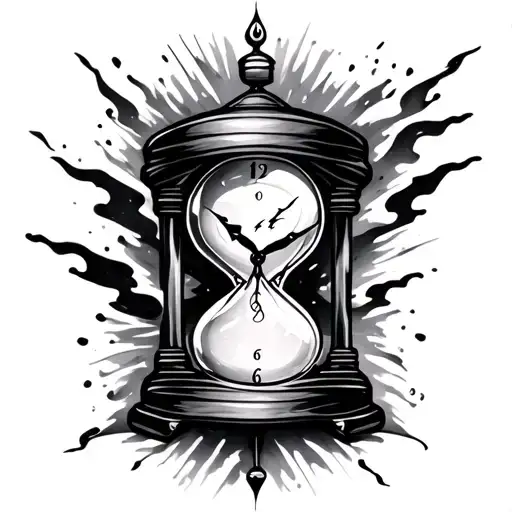 Hourglass Clock Lightening