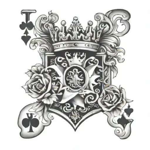 Playing Cards With Crown