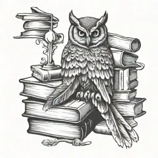 Owl And Books