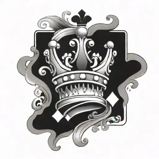 Playing Cards With Crown On Top