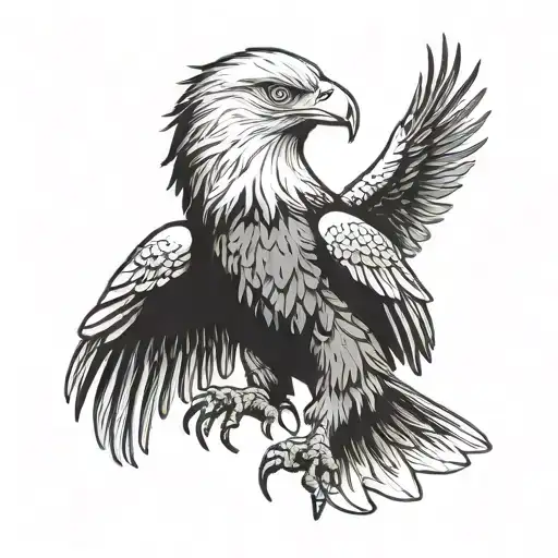 German And American Eagle